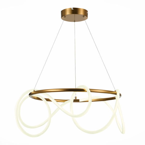 ST LUCE  SL6102.303.55 Светильник подвесной Латунь/Белый LED 1*35W 4000K ST LUCE  SL6102.303.55 Светильник подвесной Латунь/Белый LED 1*35W 4000K