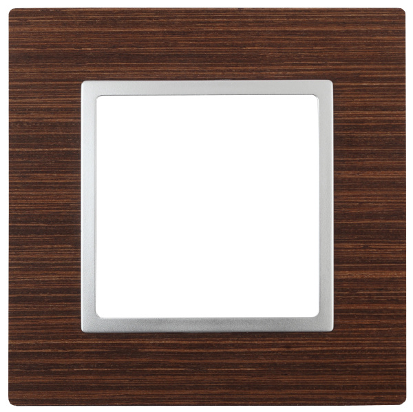 ЭРА 14-5301-10 Elegance Венге/алюм Дерево Рамка 1-ая