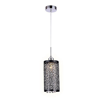 Ambrella Подвесной светильник со сменной лампой TR3637 CH/BK хром/черный E14 max 40W D130*1100 Ambrella Подвесной светильник со сменной лампой TR3637 CH/BK хром/черный E14 max 40W D130*1100