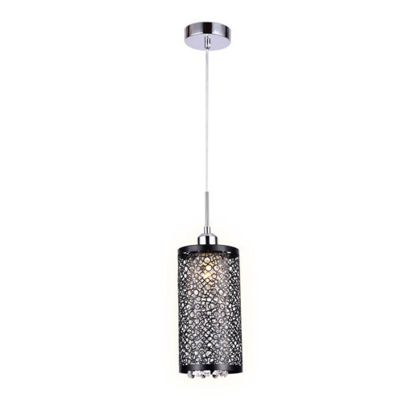 Ambrella Подвесной светильник со сменной лампой TR3637 CH/BK хром/черный E14 max 40W D130*1100 Ambrella Подвесной светильник со сменной лампой TR3637 CH/BK хром/черный E14 max 40W D130*1100