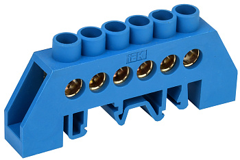 IEK Шина N ноль в комб DIN-изол Стойка ШНИ-8х12-6-КС-С