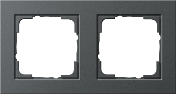 Gira E2 Антрацит Рамка 2-ая 021223