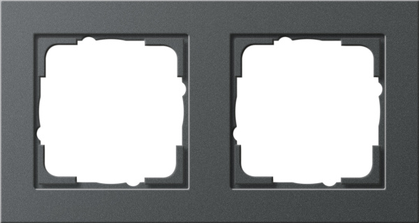 Gira E2 Антрацит Рамка 2-ая 021223