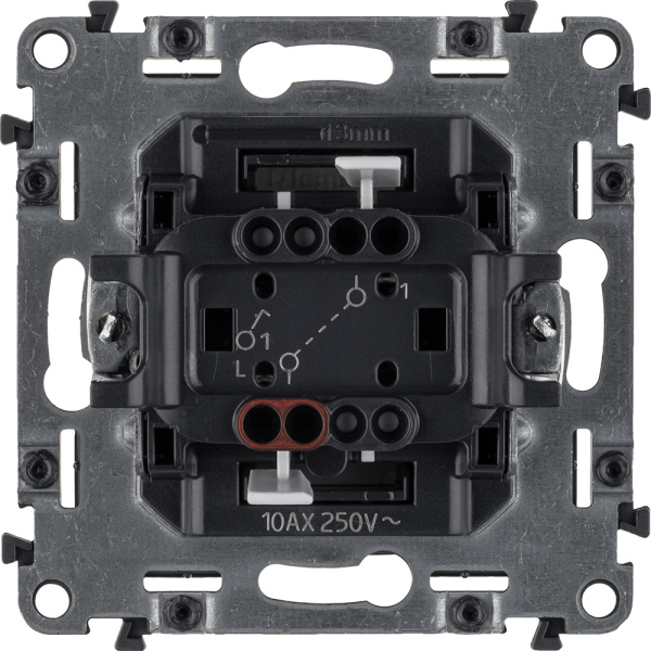 Купить Legrand Valena ALLURE DIY Алюм Выключатель 1-клавишный 10А 250В 752901