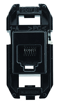 ABB NIE Tacto Разъем RJ12, 6 контактов, 3 кат. 2CLA201720A1001
