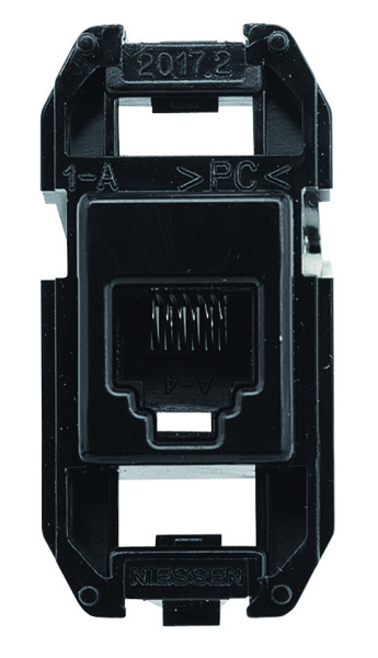 ABB NIE Tacto Разъем RJ12, 6 контактов, 3 кат. 2CLA201720A1001