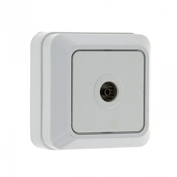 EKF PROxima Розетка TV 1-мест. 75Ом 5-862МГц бел. Рим