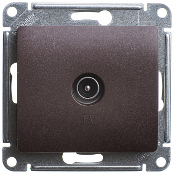 Systeme Electric Glossa Шоколад Розетка TV оконечная 1DB