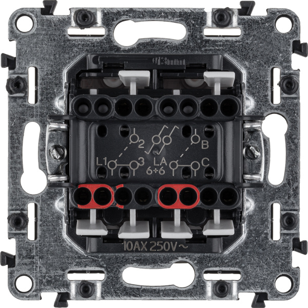 Купить Legrand Valena ALLURE DIY Бел Переключатель 2-клавишный 10А 250В 752708