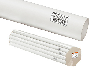 TDM Труба гладкая жесткая ПВХ d 16 (104 м) длина 2 м индивид. штрихкод, белая SQ0404-0031
