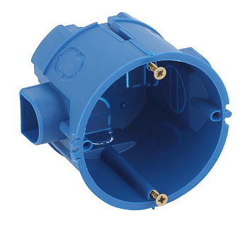 ЭРА KUTS-68-60-blue Коробка установочная КУТС 68х60мм для твердых стен саморез., стыковочные узлы синяя