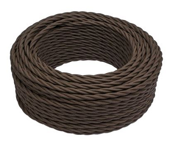 BIRONI Коричневый матовый Витой провод 3*2,5 150м B1-435-72-150