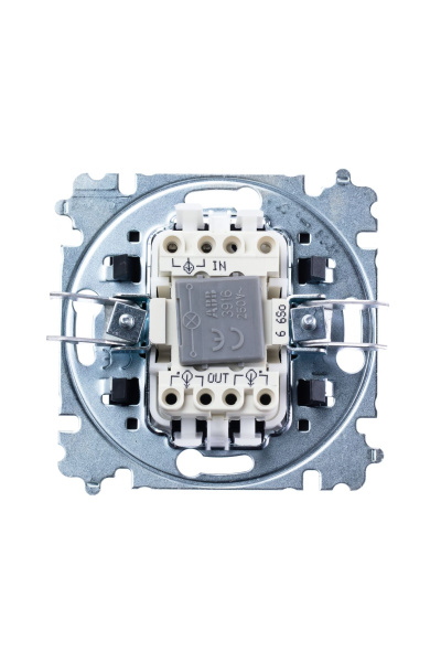 Купить ABB EPJ Levit антрацит / дымчатый чёрный Переключатель 1-кл, с ориент, подсветкой 2CHH590646A6063