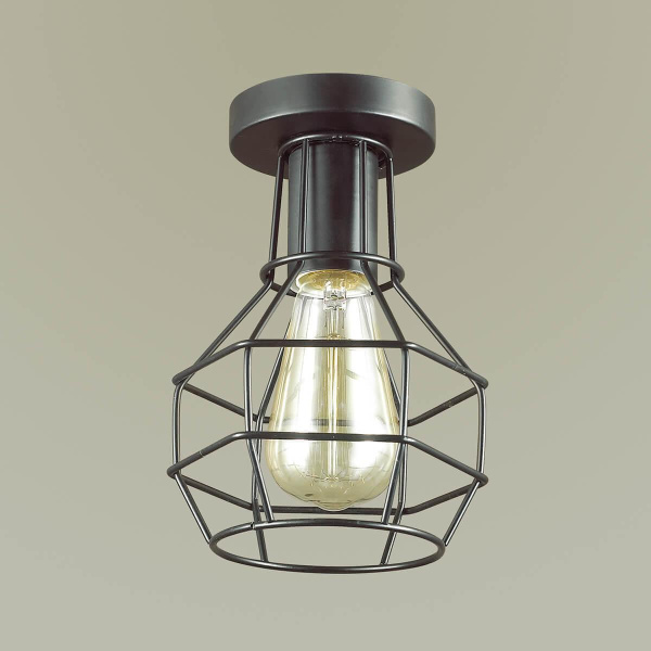 Купить Lumion 3637/1C LN18 143 черный Светильник потолочный E27 60W 220V HARALD