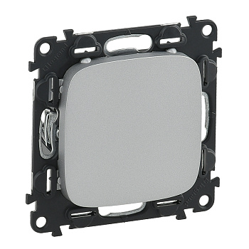 Legrand Valena ALLURE Алюм Заглушка с суппортом 755187