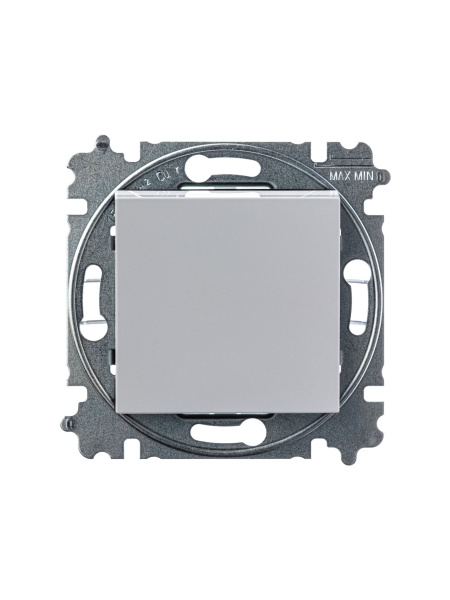 Купить ABB EPJ Levit серый / белый Выключатель кнопочный 1-клавишный 2CHH599145A6016