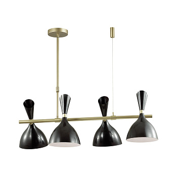 Odeon Light 4665/4 ODL20 431 золотой/черный Люстра E14 4*40W 220V RASTO