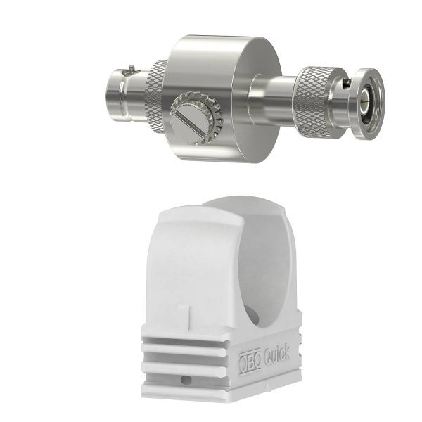 OBO Bettermann УЗИП для коаксиального кабеля  (тип разъема BNC), 130 В 5093252