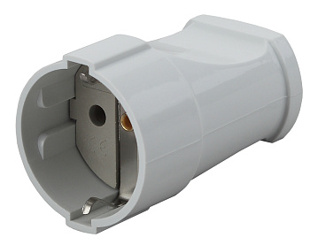 ЭРА Rx2-W Розетка кабельная с/з прямая 16A Белый