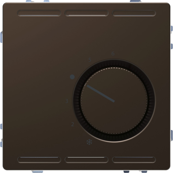 SE Merten D-Life Мокко Терморегулятор с центральной платой с переключателем конт.230В MTN5762-6052