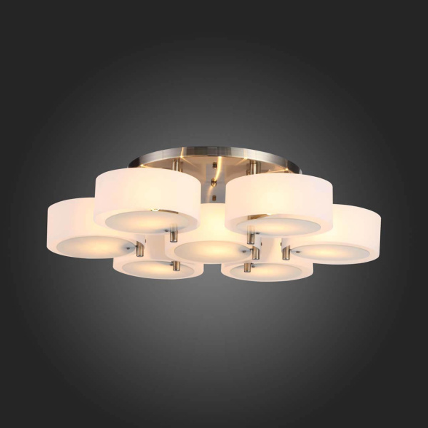 Купить Evoluce SL483.352.07 Светильник потолочный Бронза/Белый E27 7*60W