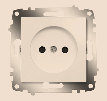ABB Cosmo Алюминий Розетка б/з с защитными шторками 619-011000-286