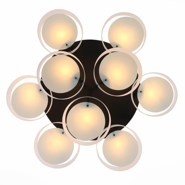 Купить Evoluce SL483.402.09 Люстра потолочная Черный/Белый E27 9*60W