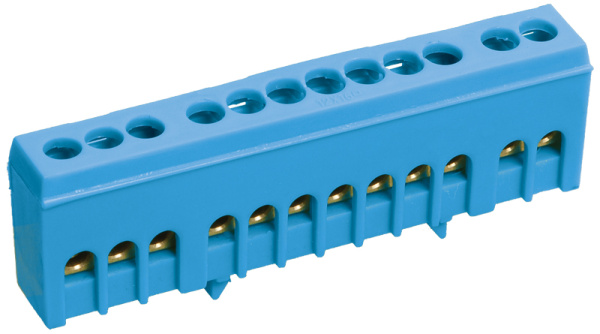 IEK Шина N ноль в корп изол на DIN-рейку ШНИ-6х9-8-К-С