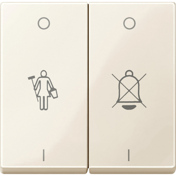 SE Merten SM Беж Две клавиши с маркировкой «перечёркнутый звонок» и «горничная» (MTN432644)