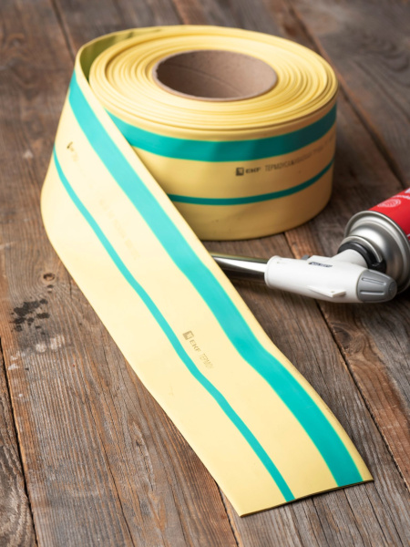 Купить EKF PROxima Термоусаживаемая трубка ТУТ нг 50/25 жел-зел рулон