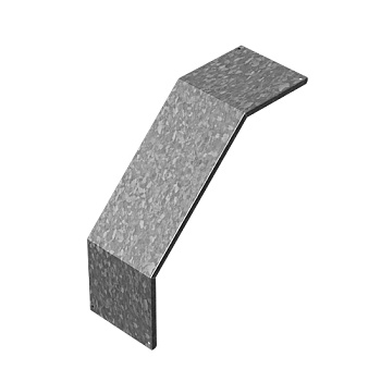 OSTEC Крышка к углу внешнему для лестничного лотка НЛО 300, толщ. 1,0 мм, Сендзимир цинк