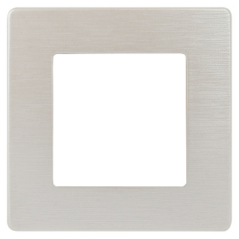 ЭРА Рамка для розеток и выключателей Серия 12 12-5101-15 на 1 пост, Сатин, перламутр