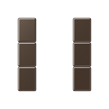 JUNG комплект накладок 3гр мокко A503TSAMO