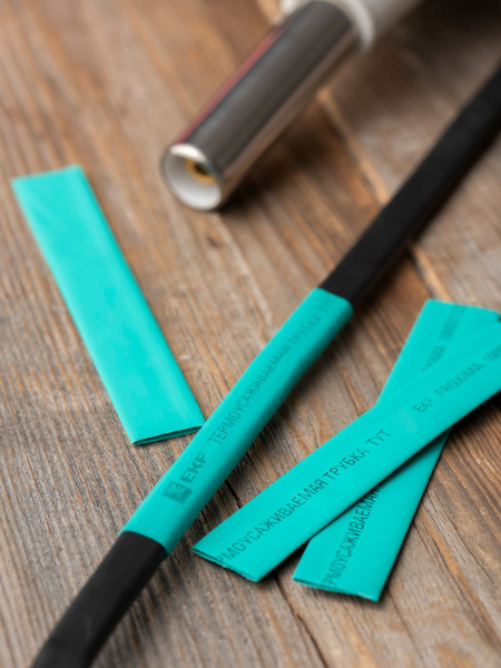 Купить EKF PROxima Термоусаживаемая трубка ТУТ нг 12/6 зелёная рулон