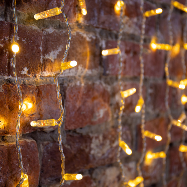 NEON-NIGHT Гирлянда "Светодиодный Дождь" 2х1,5м, эффект мерцания, прозрачный провод, 230 В, диоды ТЕПЛЫЙ БЕЛЫЙ, 360 LED 235-316