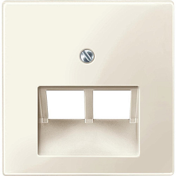 SE Merten SM Беж глянец Накладка розетки ТЛФ/комп 2-ой наклонной MTN296144