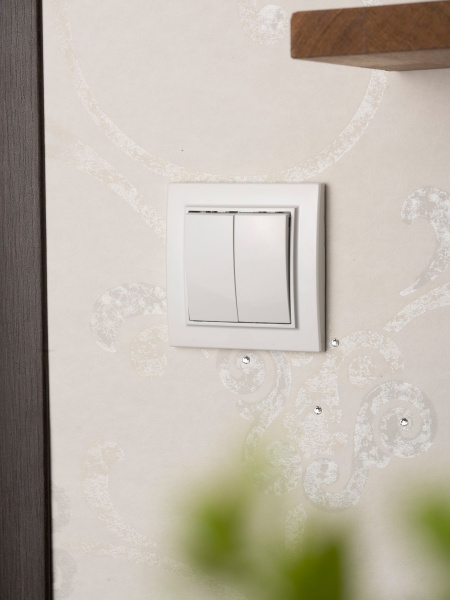 Купить EKF Basic Минск Белый Выключатель 2-кл, 10А, СП