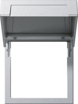 Gira System 55 Алюминий Монтажная рамка с крышкой 265826
