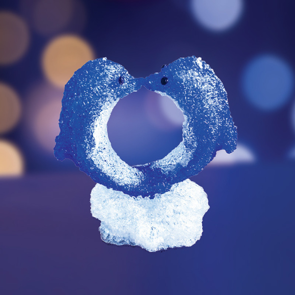 NEON-NIGHT Акриловая светодиодная фигура "Романтичные дельфины" 30х25х35 см, 128 светодиодов, IP65 понижающий трансформатор в комплекте, 513-133