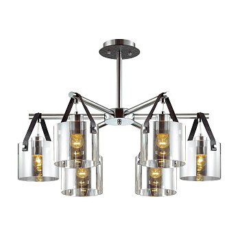 Lumion 3716/6C LN18 132 хром/дымчатый Люстра потолочная E27 6*60W 220V VALARIE