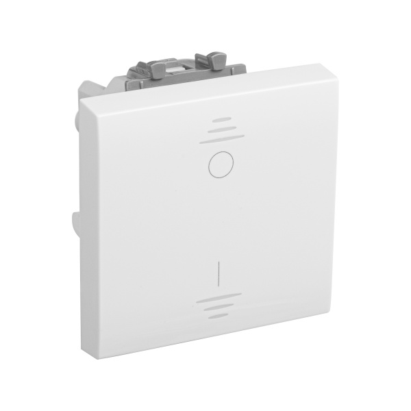 Купить DKC Выключатель двухполюсный одноклавишный модульный, "Avanti", "Белое облако", 2 модуля