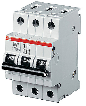 ABB Выключатель автоматический 3-полюсный S203P C50 2CDS283001R0504 ABB Выключатель автоматический 3-полюсный S203P C50 2CDS283001R0504