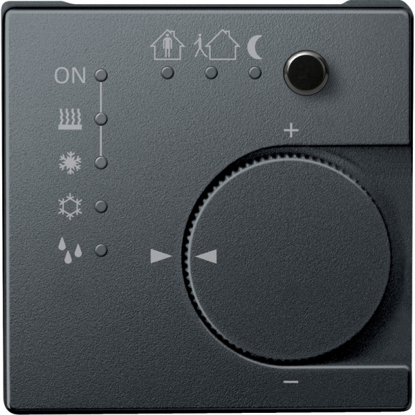 SE Merten KNX SM Антрацит Выключатель 4-кнопочный с терморегулятором MTN616814