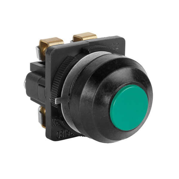 КЭАЗ Выключатель кнопочный КЕ 081-У2-исп.2 (зеленый)