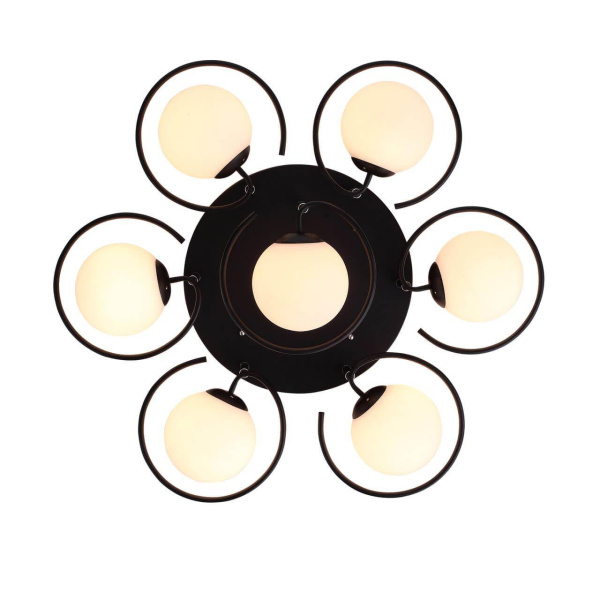 Купить Evoluce SL418.402.07 Люстра потолочная Черный/Белый E27 7*60W