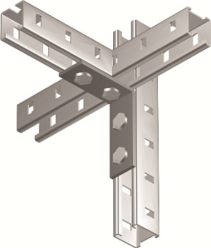 DKC Уголок крепежный двойной, горячеоцинкованный