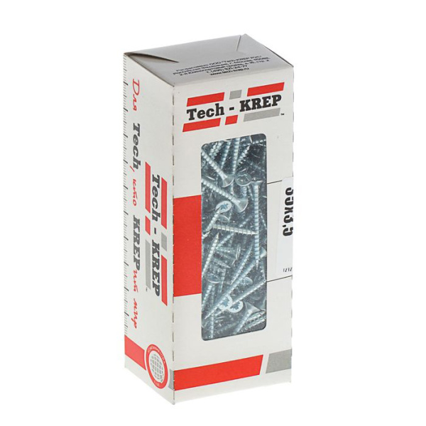 Tech-Krep Саморезы универсальные  35х3,5 мм (200 шт)  оцинкованные - коробка с ок. Tech-Kr 102172