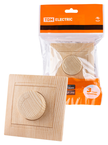 TDM Светорегулятор RL 300 Вт сосна "Лама" SQ1815-0309