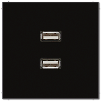 JUNG Мультимедиа разъём, чёрный MALS1153SW