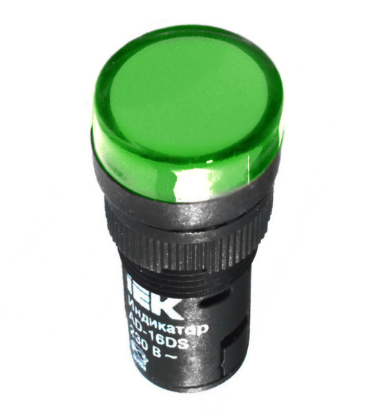 Купить IEK Лампа AD16DS(LED)матрица d16мм зеленый 36В AC/DC